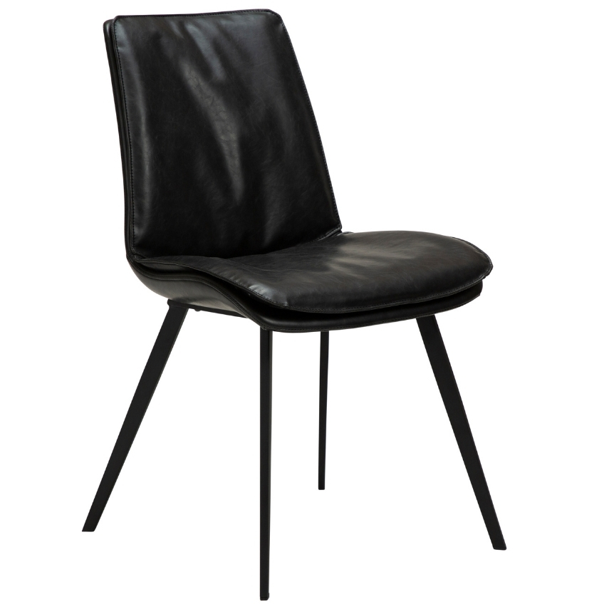​​​​​Dan-Form Černá koženková jídelní židle DAN-FORM Fierce ​​​​​Dan-Form