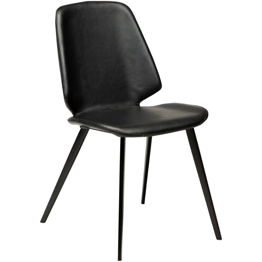 ​​​​​Dan-Form Černá koženková jídelní židle DAN-FORM Swing ​​​​​Dan-Form
