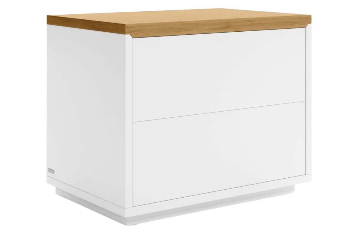 Kave Home Bílý lakovaný noční stolek Abilen 53 x 36 cm