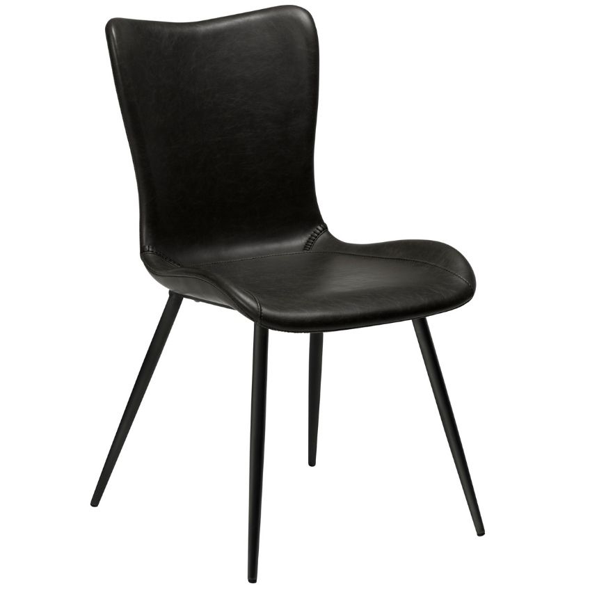 ​​​​​Dan-Form Černá koženková jídelní židle DAN-FORM Medusa ​​​​​Dan-Form