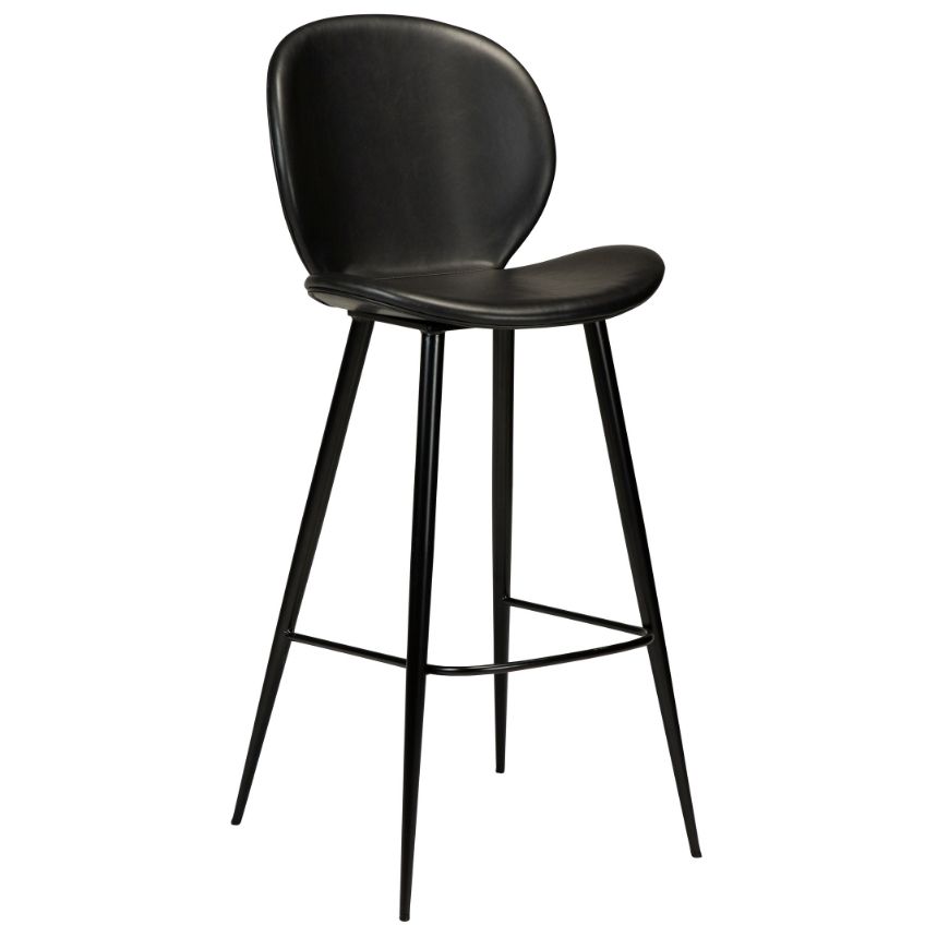 ​​​​​Dan-Form Černá koženková barová židle židle DAN-FORM Cloud 77 cm ​​​​​Dan-Form