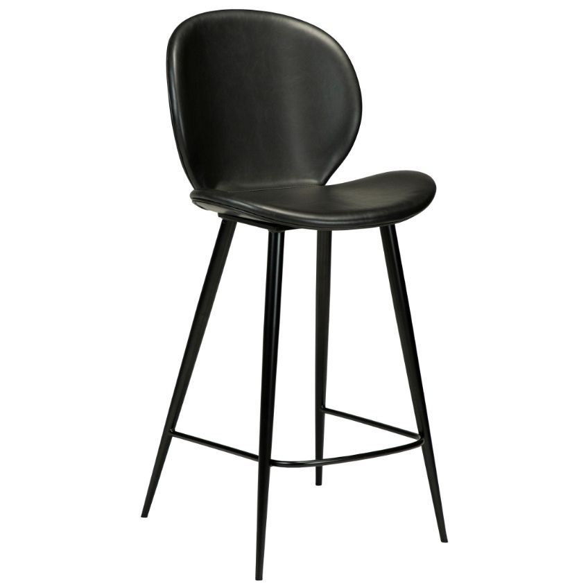 ​​​​​Dan-Form Černá koženková barová židle židle DAN-FORM Cloud 67 cm ​​​​​Dan-Form