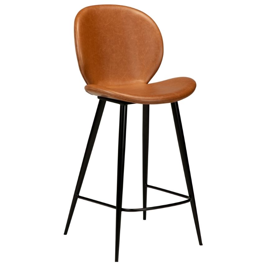 ​​​​​Dan-Form Koňakově hnědá koženková barová židle židle DAN-FORM Cloud 67 cm ​​​​​Dan-Form