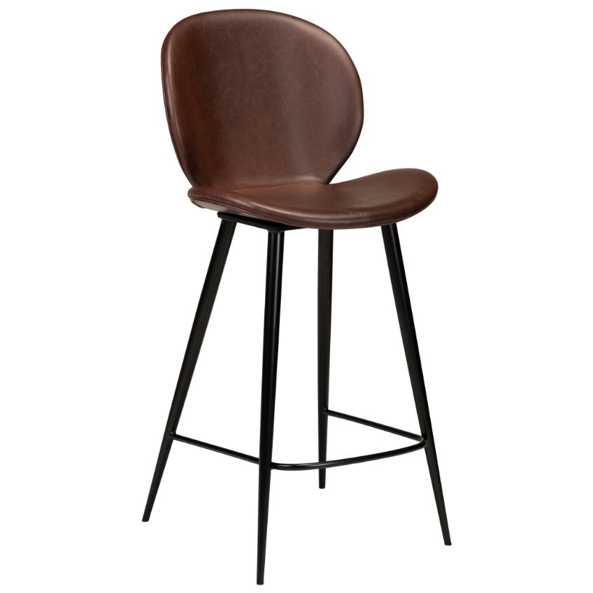 ​​​​​Dan-Form Hnědá koženková barová židle židle DAN-FORM Cloud 67 cm ​​​​​Dan-Form