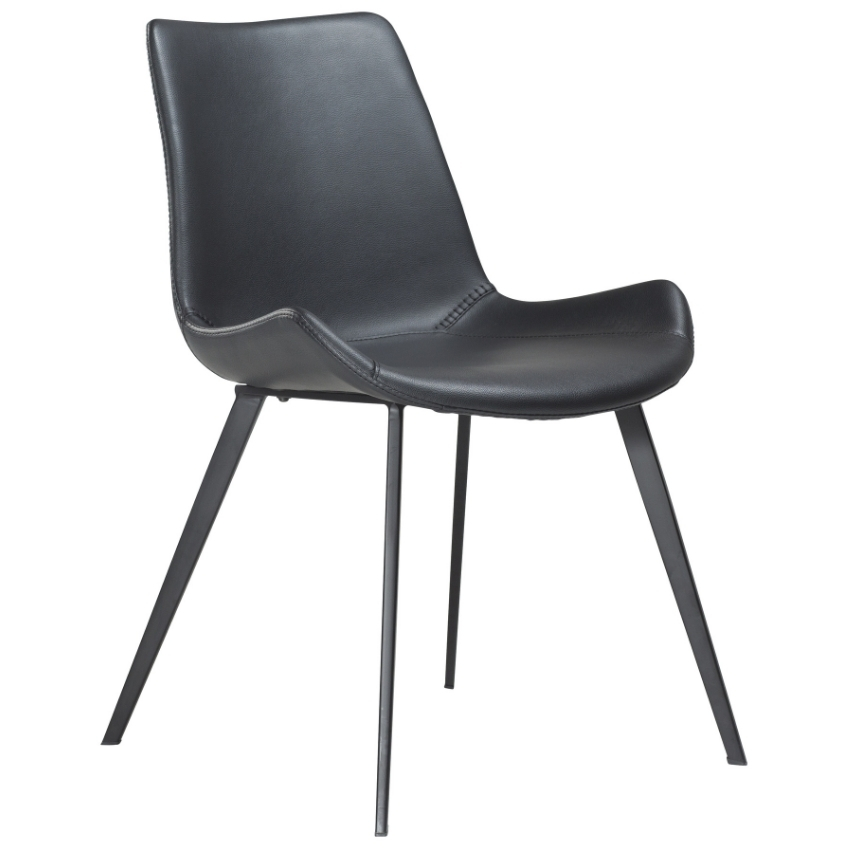 ​​​​​Dan-Form Černá koženková jídelní židle DAN-FORM Hype ​​​​​Dan-Form