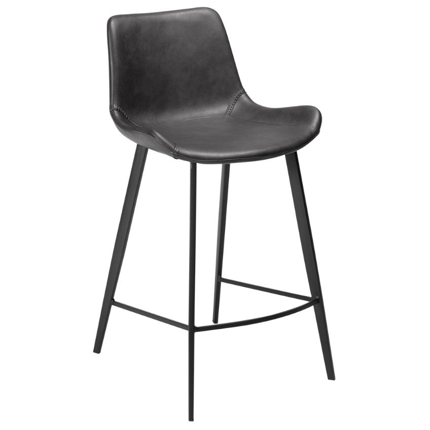 ​​​​​Dan-Form Vintage šedá koženková barová židle DAN-FORM Hype 65 cm ​​​​​Dan-Form