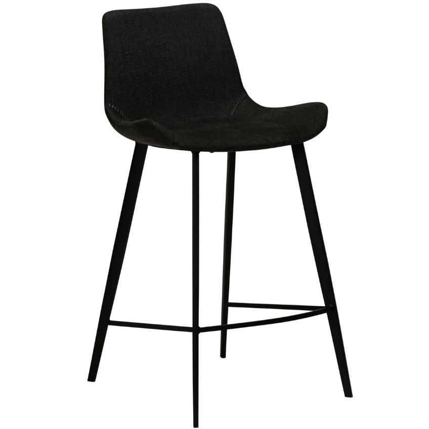 ​​​​​Dan-Form Černá látková barová židle DAN-FORM Hype 65 cm ​​​​​Dan-Form