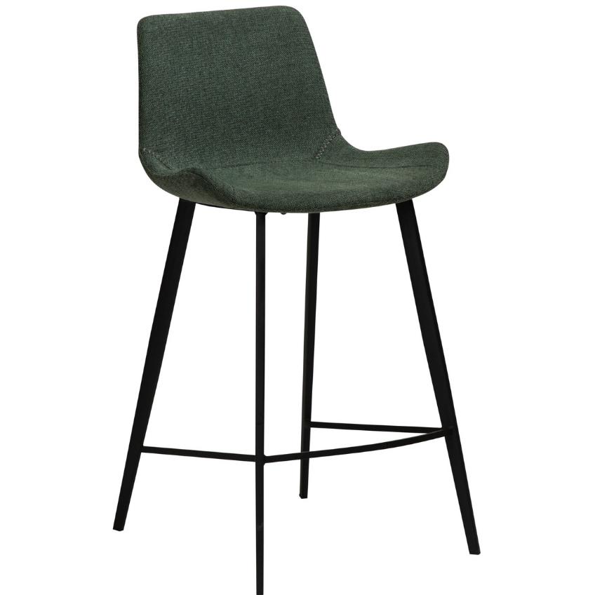 ​​​​​Dan-Form Tmavě zelená látková barová židle DAN-FORM Hype 65 cm ​​​​​Dan-Form