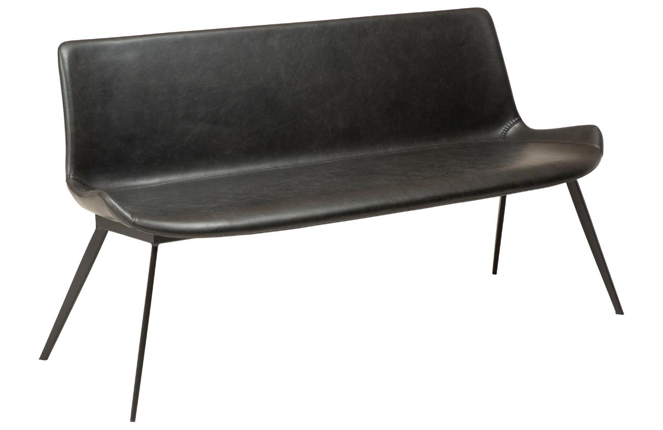 ​​​​​Dan-Form Vintage černá koženková jídelní lavice DAN-FORM Hype 152 cm ​​​​​Dan-Form