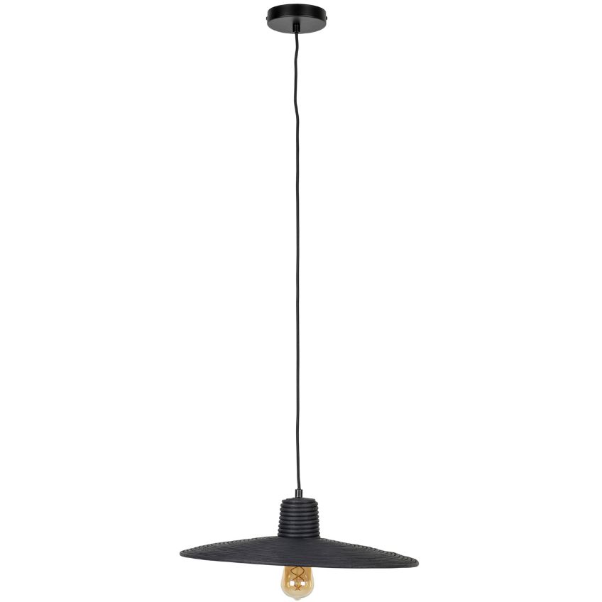 Černé ratanové závěsné světlo ZUIVER BALANCE 45 cm Zuiver