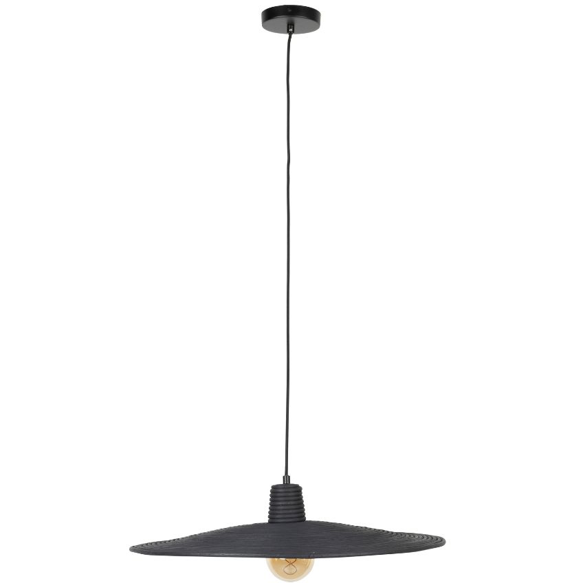 Černé ratanové závěsné světlo ZUIVER BALANCE 60 cm Zuiver