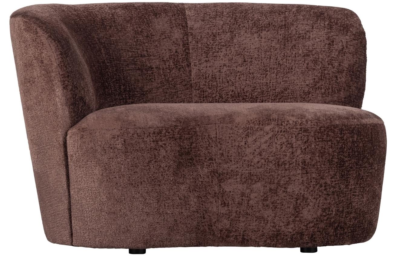 Hoorns Fialové látkové lounge křeslo Stania 112 cm