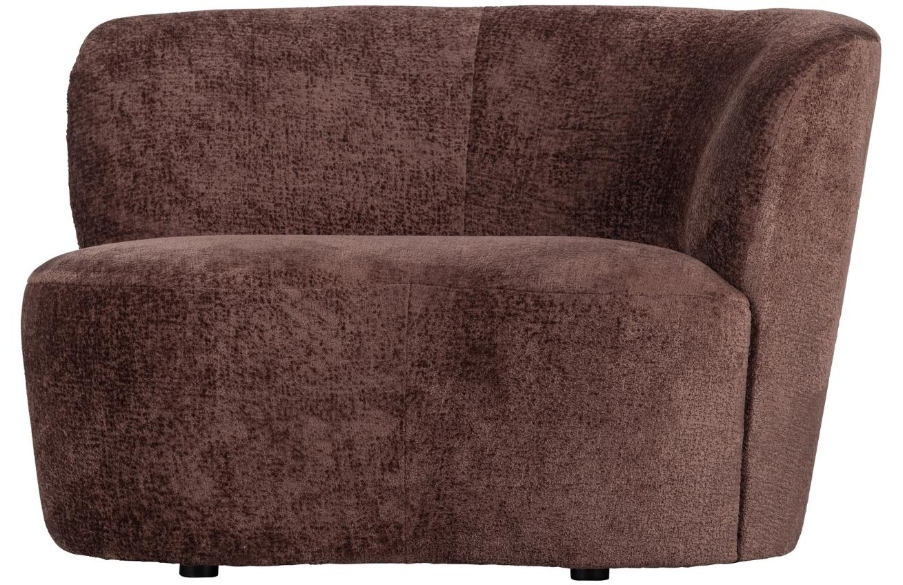 Hoorns Fialové látkové lounge křeslo Stania 112 cm