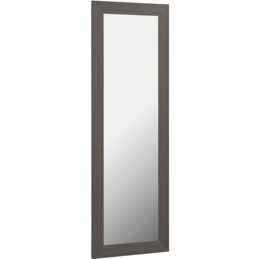 Tmavě šedé dřevěné nástěnné zrcadlo Kave Home Yvaine 52 x 152 cm Kave Home
