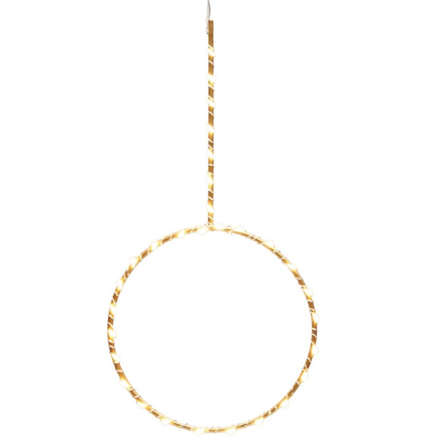 Zlatá světelná LED dekorace Kave Home Tamane 17 cm Kave Home