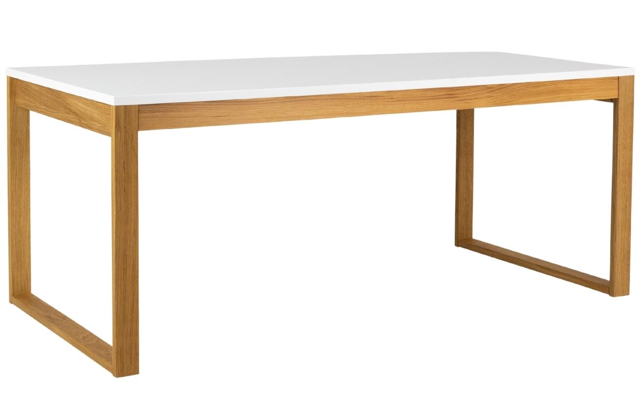 Matně bílý lakovaný jídelní stůl Tenzo Birka 180 x 90 cm Tenzo