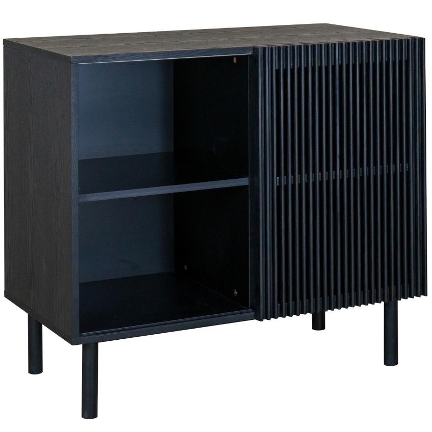 Černá dřevěná přebalovací komoda Quax Hai-No-Ki 90 x 56 cm Quax