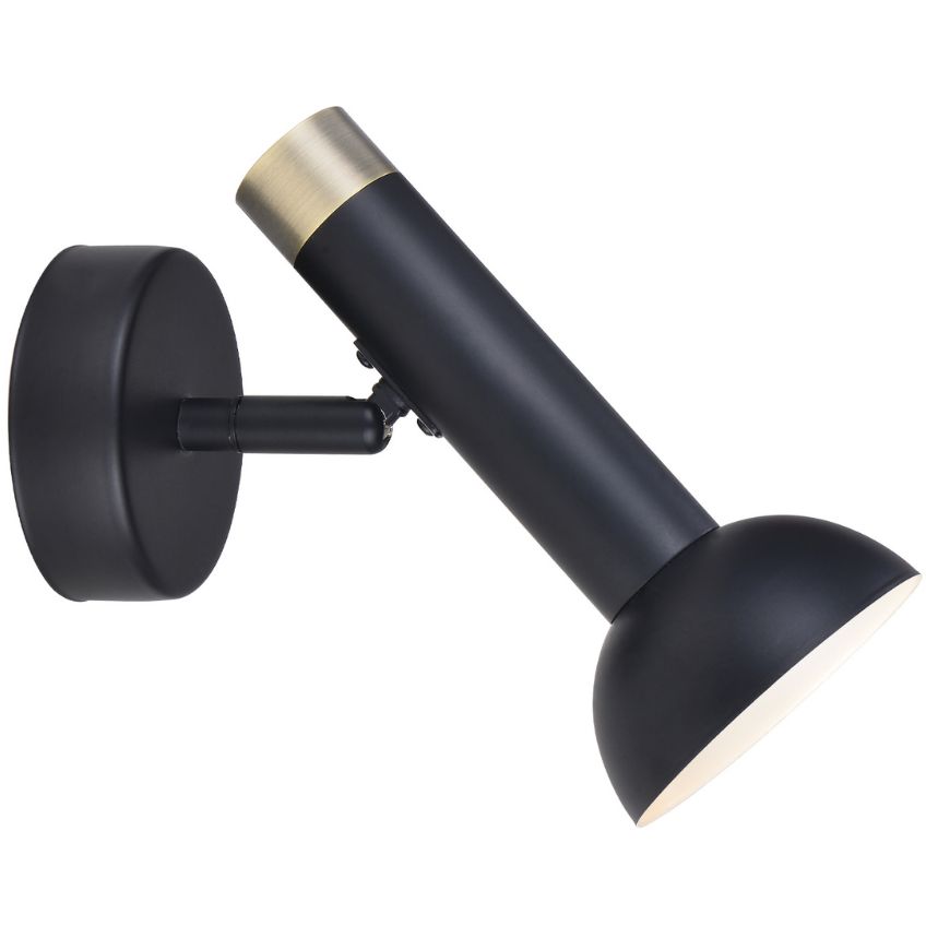 Černé kovové nástěnné světlo Halo Design Torch Halo Design