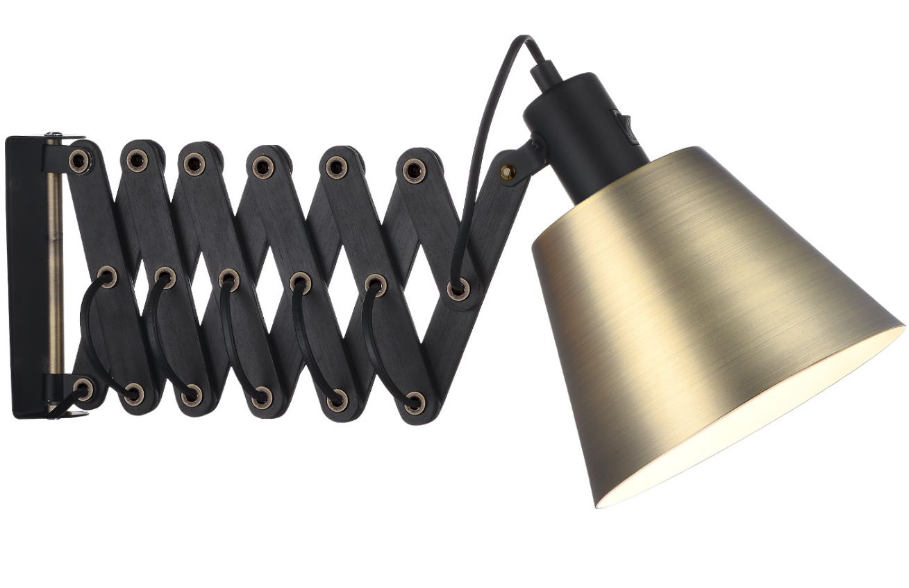 Mosazné kovové nástěnné světlo Halo Design Vintage Halo Design