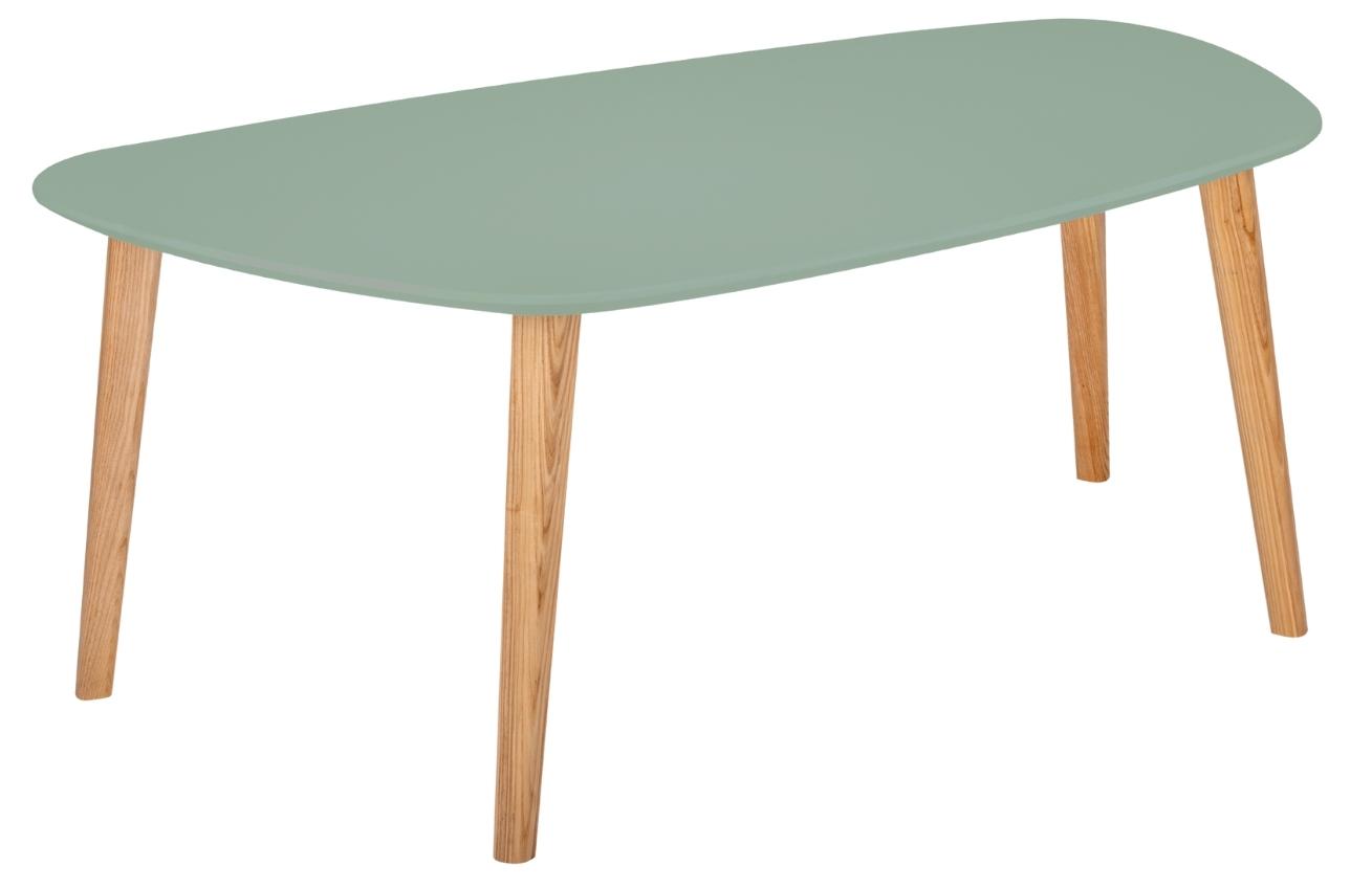 Šedo zelený lakovaný konferenční stolek RAGABA ENDOCARP 110 x 66 cm Ragaba