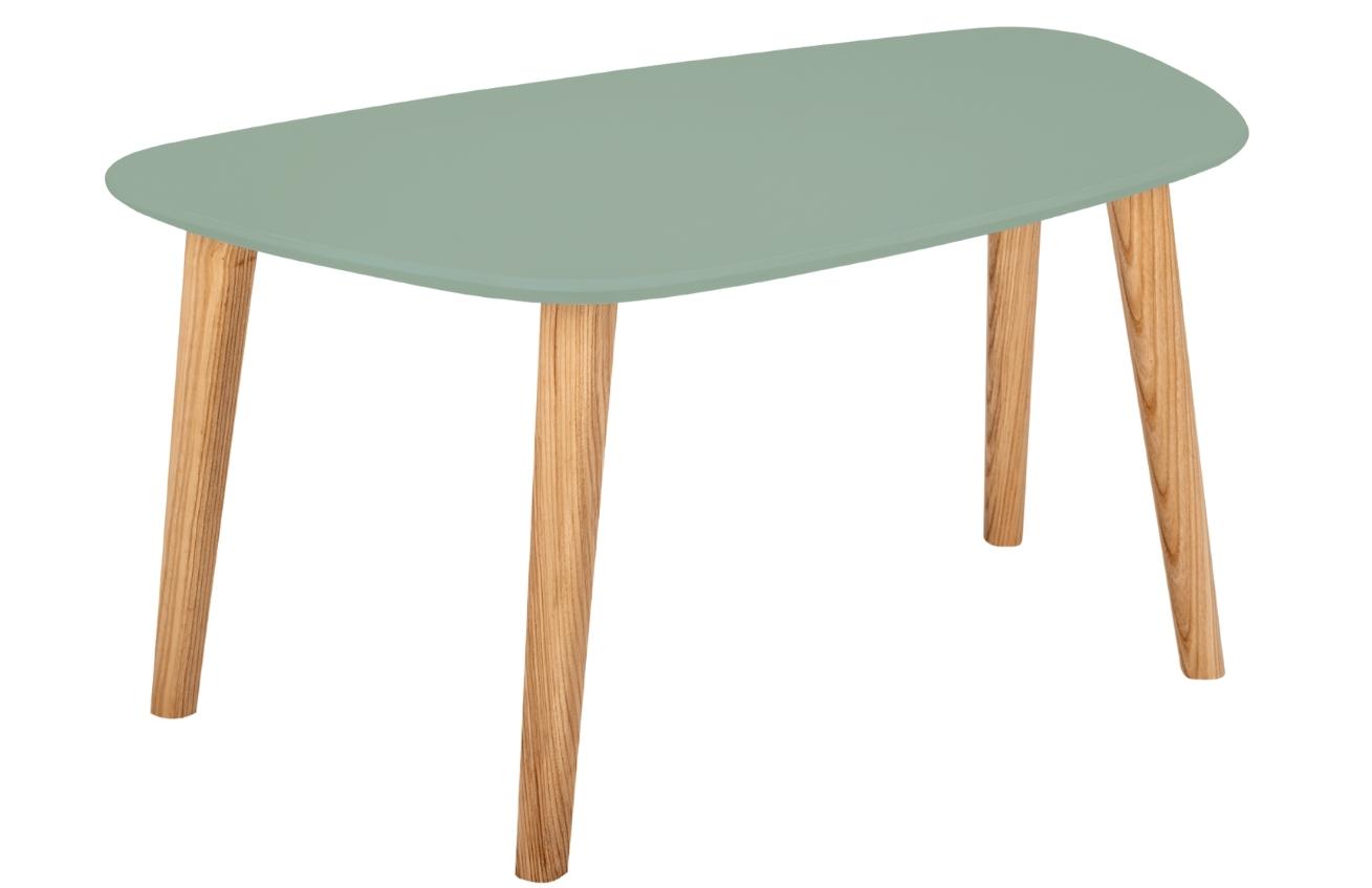 Šedo zelený lakovaný konferenční stolek RAGABA ENDOCARP 80 x 48 cm Ragaba