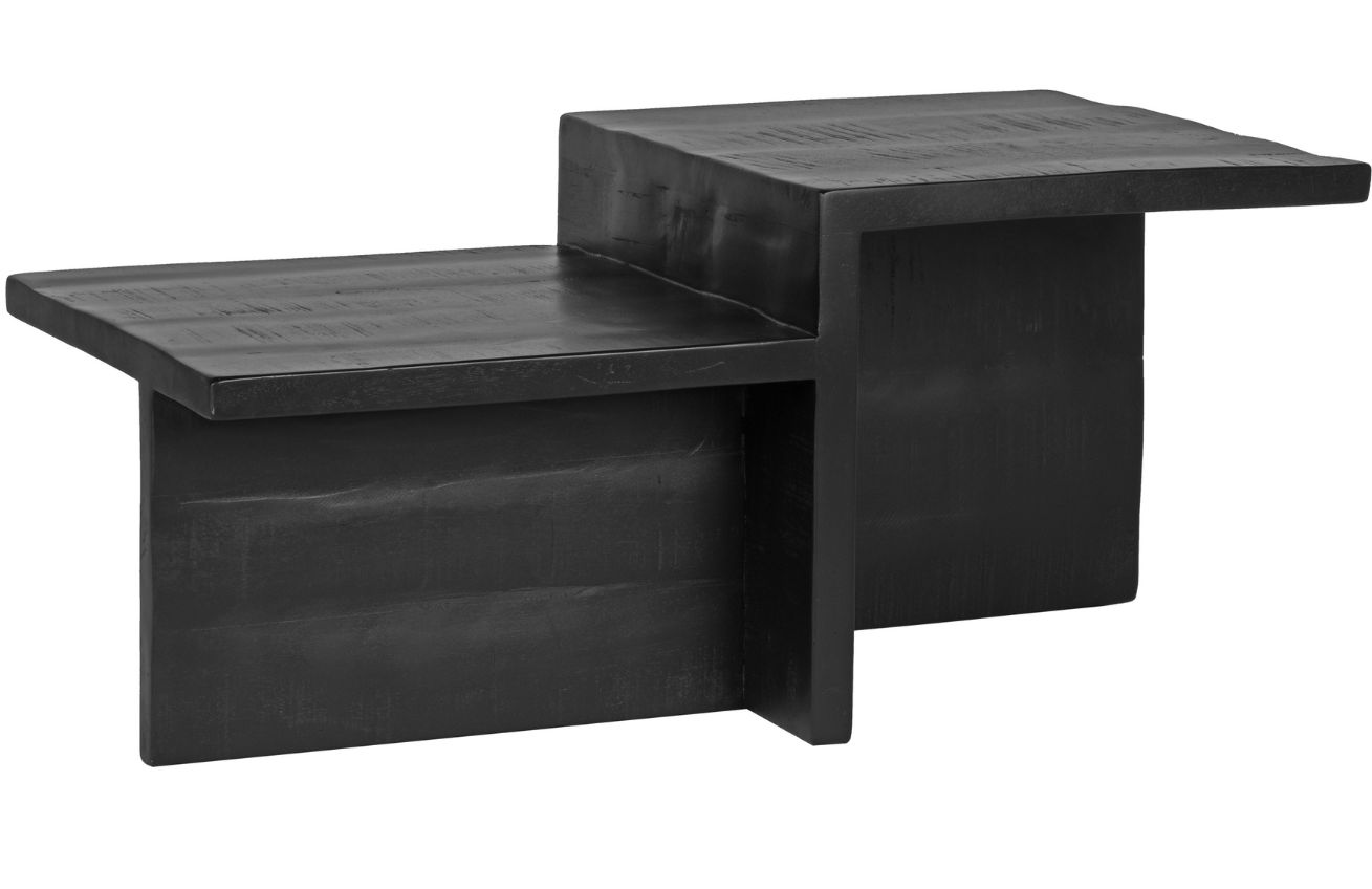 Label51 Černý masivní konferenční stolek LABEL 51 Skip 90 x 50 cm Label51