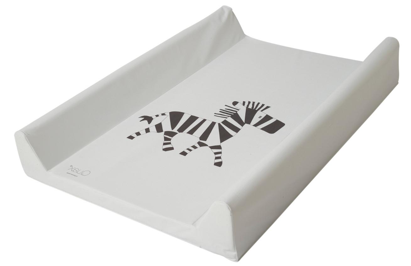 Bílá omyvatelná přebalovací podložka Quax Zebra Quax