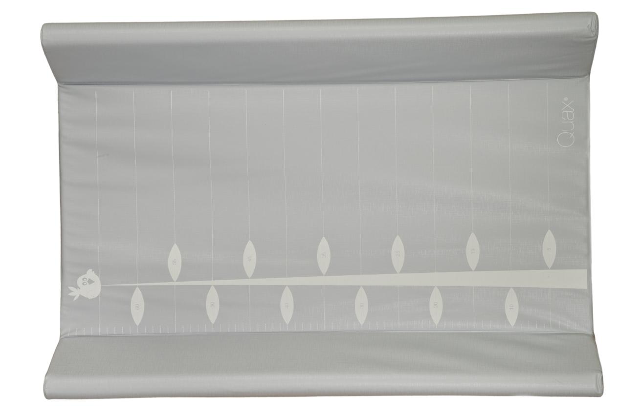 Šedá omyvatelná přebalovací podložka Quax Ruler 70 x 50 cm Quax