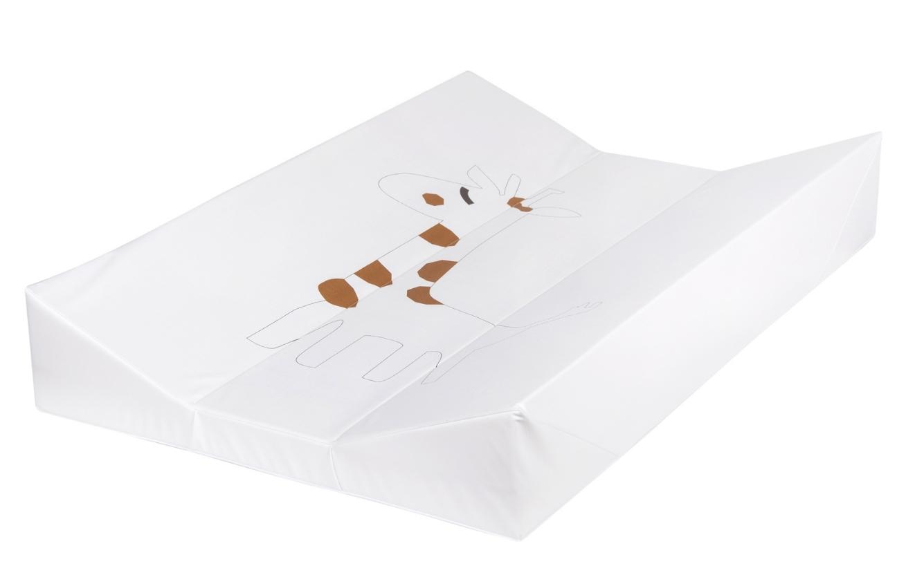 Bílá omyvatelná přebalovací podložka Quax Giraffe 67 x 44 cm Quax