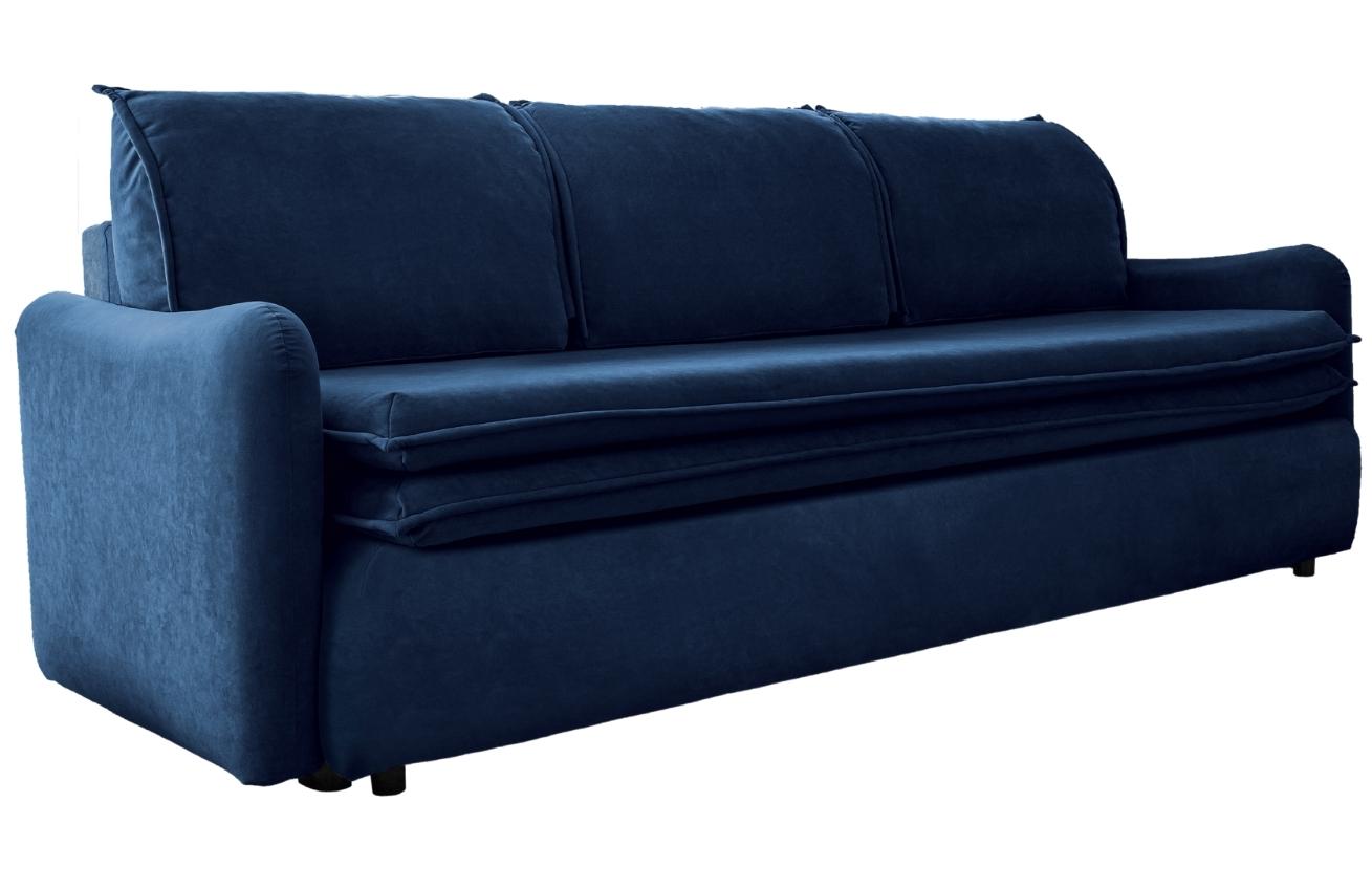 Námořnicky modrá sametová třímístná rozkládací pohovka Miuform Tender Eddie 214 cm Miuform
