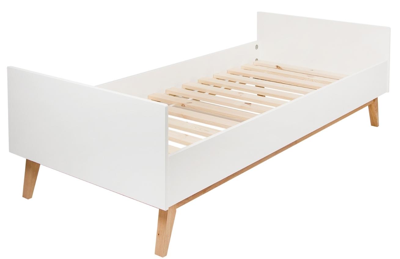 Bíle lakovaná dětská postel Quax Trendy 90 x 200 cm Quax
