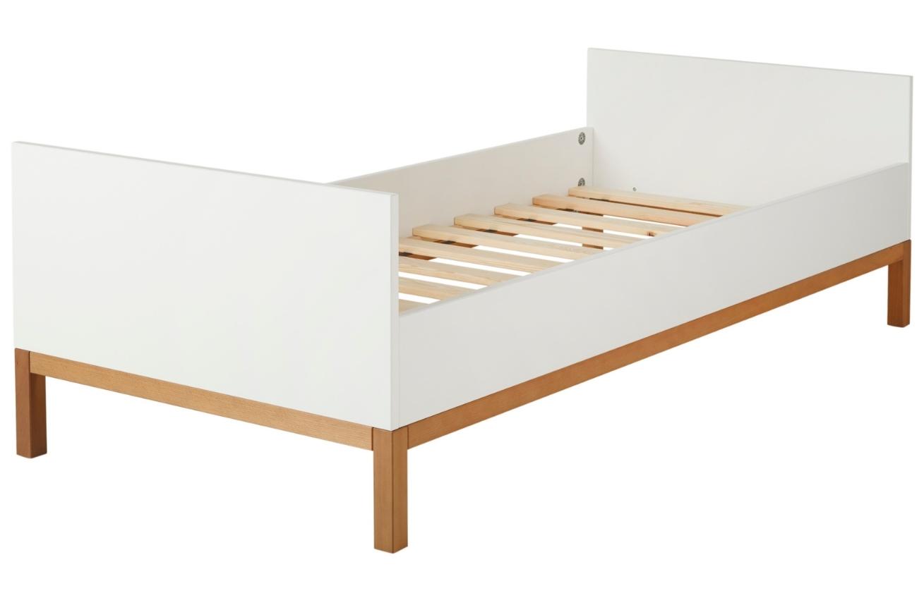 Bílá lakovaná dětská postel Quax Indigo 90 x 200 cm Quax