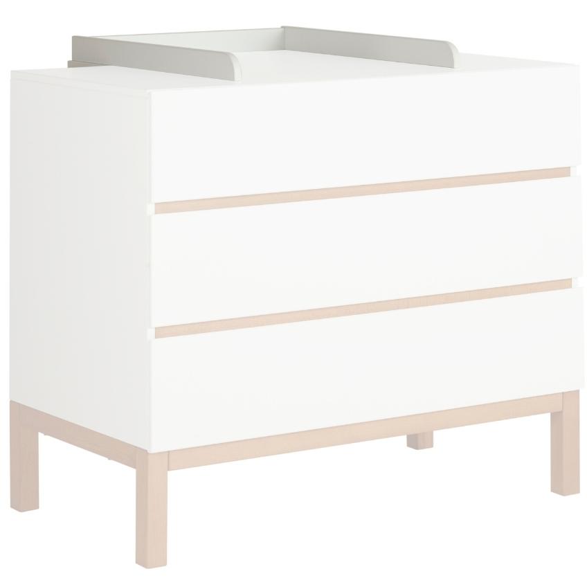 Bíle lakovaná nástavba pro přebalovací pult Quax Indigo 72 x 52 cm Quax
