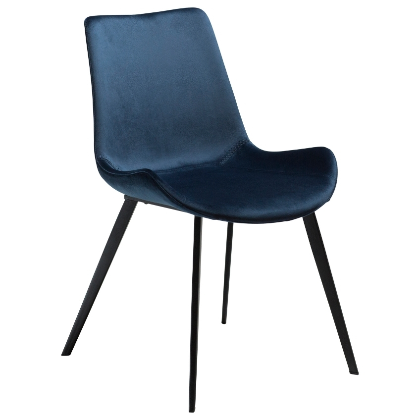​​​​​Dan-Form Modrošedá sametová jídelní židle DAN-FORM Hype ​​​​​Dan-Form