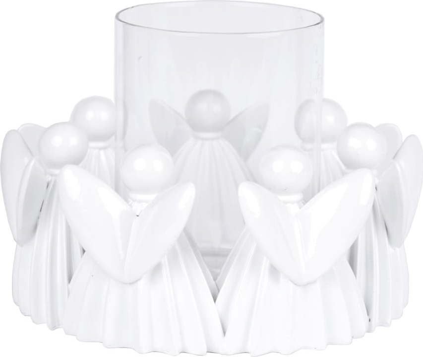 Bílý keramický svícen Ego Dekor Ego Dekor