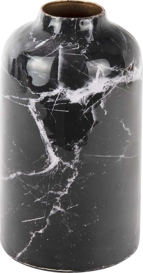 Černo-bílá železná váza PT LIVING Marble