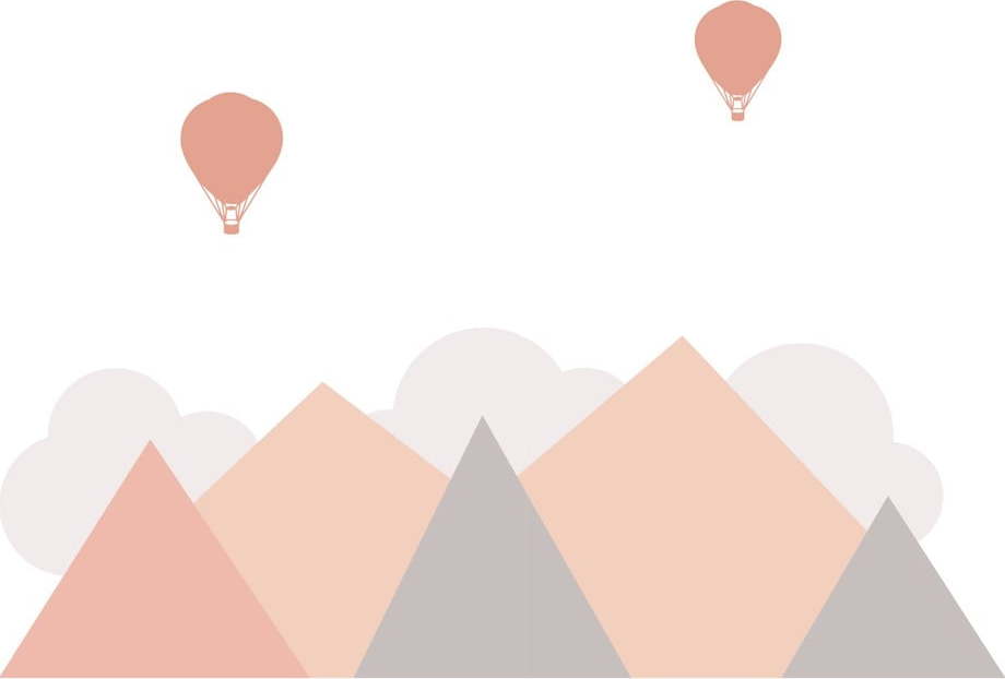 Dětská nástěnná samolepka Ambiance Giant Scandinavian Mountains Stockholm