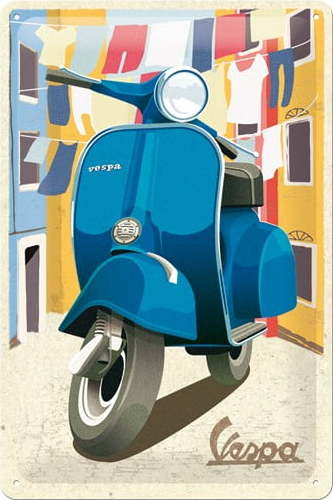 Nástěnná dekorativní cedule Postershop Vespa Postershop