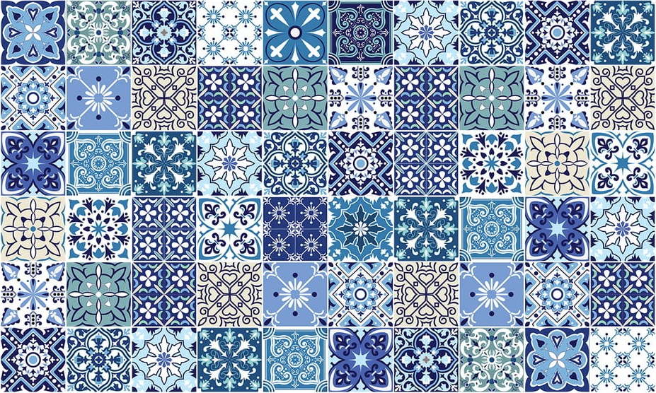 Sada 60 nástěnných samolepek Ambiance Darino