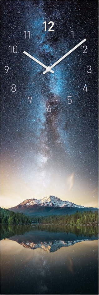 Skleněné nástěnné hodiny Milky way - Styler Styler