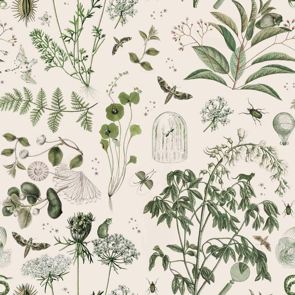 Tapeta 100x280 cm Green Botanical Stories - Dekornik Dekornik