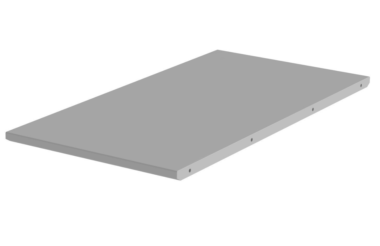 Matně šedá lakovaná prodlužovací deska ke stolu Tenzo Dot 45 x 90 cm Tenzo
