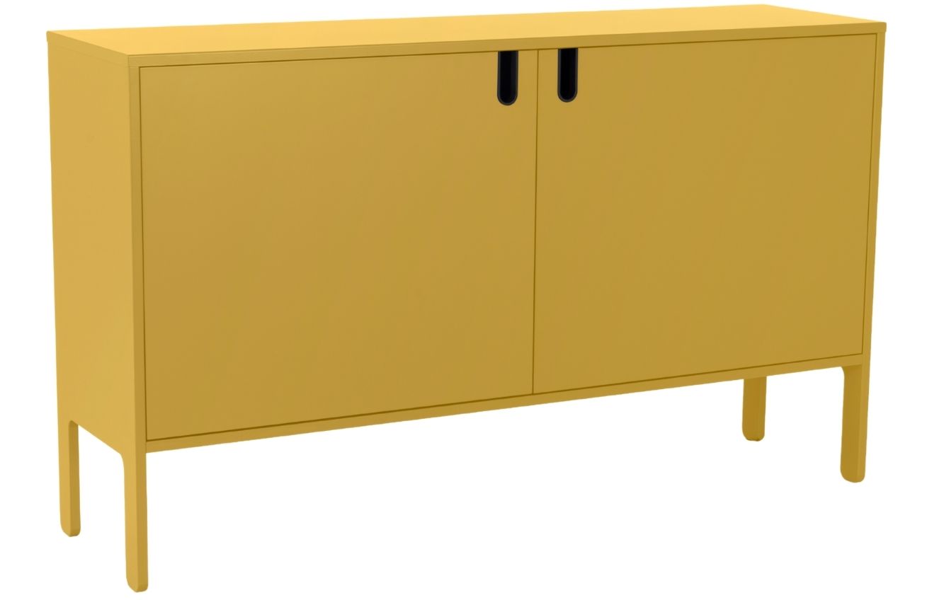 Matně hořčicově žlutá lakovaná komoda Tenzo Uno 148 x 40 cm Tenzo
