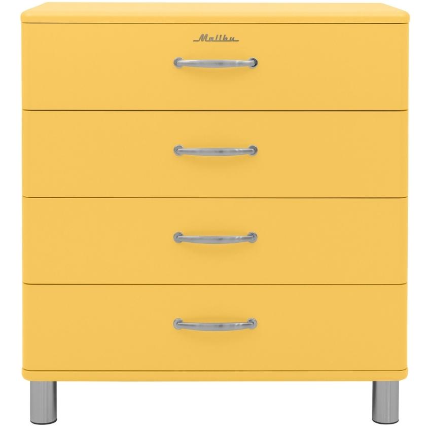Žlutá lakovaná komoda Tenzo Malibu 86 x 41 cm Tenzo