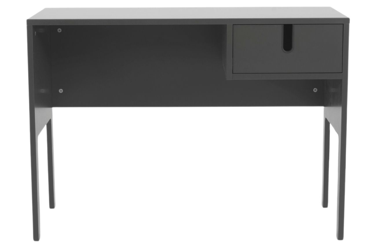 Matně šedý lakovaný pracovní stůl Tenzo Uno 105 x 50 cm Tenzo