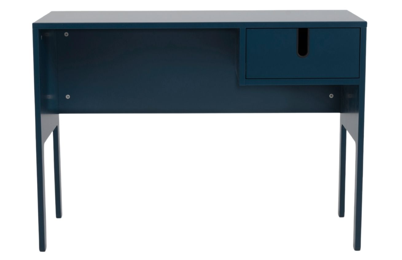 Matně petrolejově modrý lakovaný pracovní stůl Tenzo Uno 105 x 50 cm Tenzo