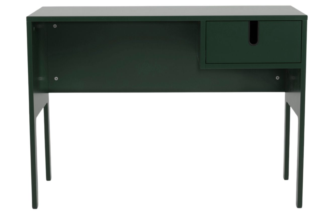 Matně zelený lakovaný pracovní stůl Tenzo Uno 105 x 50 cm Tenzo