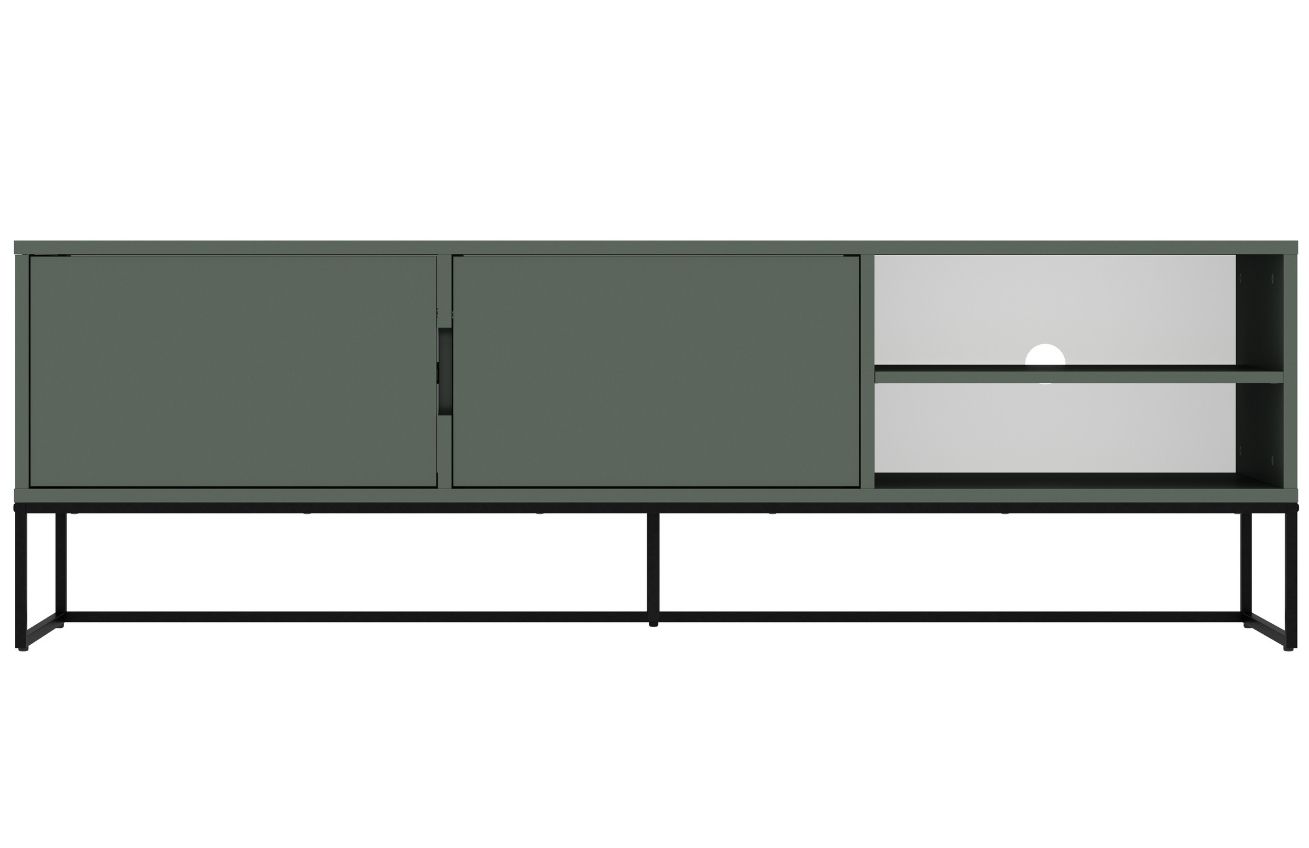 Matně zelený lakovaný TV stolek Tenzo Lipp 176