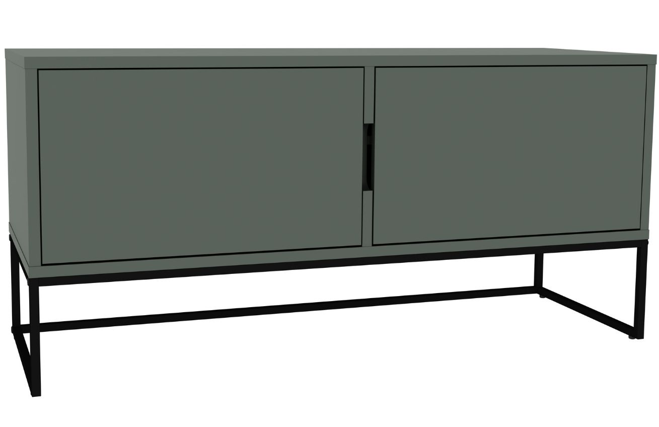 Matně zelený lakovaný TV stolek Tenzo Lipp 118