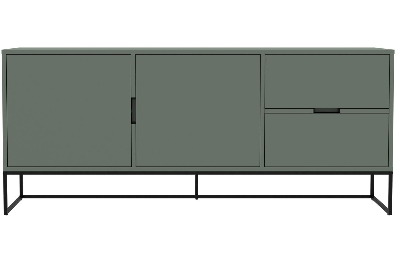 Matně zelená lakovaná komoda Tenzo Lipp I. 176